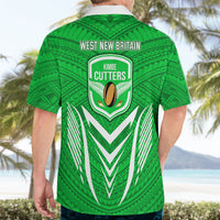 Kimbe Cutters Rugby Hawaiian Shirt Papua New Guinea Polynesian Tattoo Green Version LT03 - Polynesian Pride
