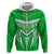 Kimbe Cutters Rugby Hoodie Papua New Guinea Polynesian Tattoo Green Version LT03 - Polynesian Pride