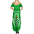 Kimbe Cutters Rugby Summer Maxi Dress Papua New Guinea Polynesian Tattoo Green Version LT03 - Polynesian Pride