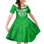 Custom Kimbe Cutters Rugby Family Matching Puletasi Dress and Hawaiian Shirt Papua New Guinea Polynesian Tattoo Green Version LT03 Daughter's Dress Green - Polynesian Pride