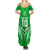 Custom Kimbe Cutters Rugby Summer Maxi Dress Papua New Guinea Polynesian Tattoo Green Version LT03 - Polynesian Pride