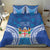 Fiji Day Bedding Set Fijian Masi Tribal Hibiscus Tattoo and Tapa Pattern