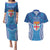 Fiji Day Couples Matching Puletasi and Hawaiian Shirt Fijian Masi Tribal Hibiscus Tattoo and Tapa Pattern