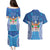 Fiji Day Couples Matching Puletasi and Hawaiian Shirt Fijian Masi Tribal Hibiscus Tattoo and Tapa Pattern