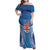 Fiji Day Family Matching Off Shoulder Maxi Dress and Hawaiian Shirt Fijian Masi Tribal Hibiscus Tattoo and Tapa Pattern