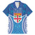 Fiji Day Family Matching Puletasi and Hawaiian Shirt Fijian Masi Tribal Hibiscus Tattoo and Tapa Pattern