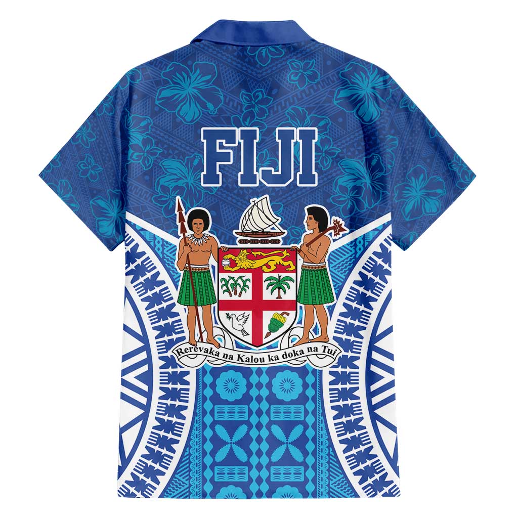 Fiji Day Hawaiian Shirt Fijian Masi Tribal Hibiscus Tattoo and Tapa Pattern