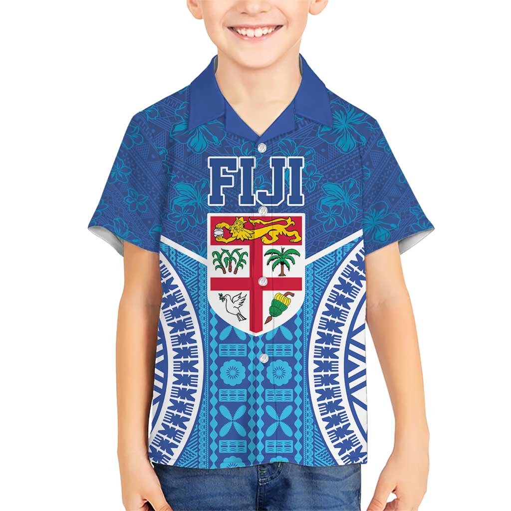 Fiji Day Hawaiian Shirt Fijian Masi Tribal Hibiscus Tattoo and Tapa Pattern