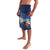 Polynesian Scuba Diving Lavalava Honu with Hibiscus and Plumeria Flower and Tapa Tribal Pattern