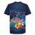 Polynesian Scuba Diving Rugby Jersey Honu with Hibiscus and Plumeria Flower and Tapa Tribal Pattern