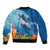 Polynesian Scuba Diving Bomber Jacket Beauty Corals with Underwater and Polynesian Pattern