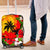 Hawaii Maui Island Luggage Cover Maui Map With Tropical Forest Sunset Vibe LT03 Black - Polynesian Pride