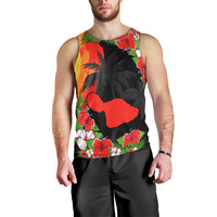Hawaii Maui Island Men Tank Top Maui Map With Tropical Forest Sunset Vibe LT03 - Polynesian Pride