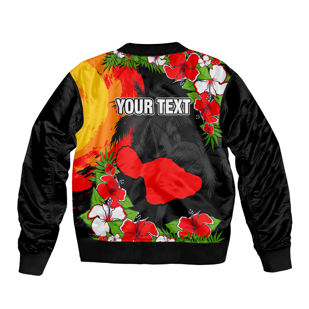 Custom Hawaii Maui Island Bomber Jacket Maui Map With Tropical Forest Sunset Vibe LT03 - Polynesian Pride