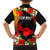 Custom Hawaii Maui Island Family Matching Off Shoulder Short Dress and Hawaiian Shirt Maui Map With Tropical Forest Sunset Vibe LT03 - Polynesian Pride