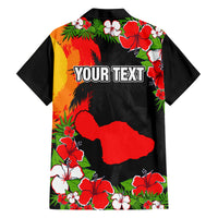 Custom Hawaii Maui Island Family Matching Puletasi Dress and Hawaiian Shirt Maui Map With Tropical Forest Sunset Vibe LT03 - Polynesian Pride