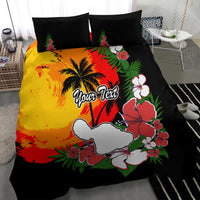 Custom Hawaii Maui Island Bedding Set Maui Map With Tropical Forest Vintage Style LT03 - Polynesian Pride