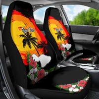 Custom Hawaii Maui Island Car Seat Cover Maui Map With Tropical Forest Vintage Style LT03 - Polynesian Pride