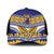 Niue Rugby Baseball Net Cap Hiapo Tribal Heritage Tattoos Blue Color - Polynesian Pride
