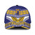 Niue Rugby Classic Cap Hiapo Tribal Heritage Tattoos Blue Color - Polynesian Pride