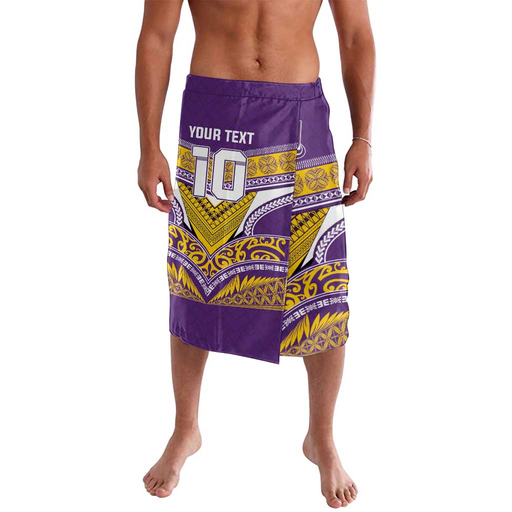 Custom Rugby Niue Lavalava Hiapo Tribal Heritage Tattoos Purple Color - Polynesian Pride
