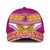 Niue Rugby Classic Cap Hiapo Tribal Heritage Tattoos Pink Color - Polynesian Pride