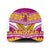 Niue Rugby Mesh Trucker Cap Hiapo Tribal Heritage Tattoos Pink Color - Polynesian Pride