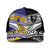 Niue and Aotearoa Rugby Mesh Trucker Cap Hiapo with Maori Moko Tribal Heritage Tattoos - Polynesian Pride