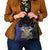 Rugby Niue and Aotearoa Shoulder Handbag Hiapo with Maori Moko Tribal Heritage Tattoos - Polynesian Pride