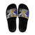 Rugby Niue and Aotearoa Slide Sandals Hiapo with Maori Moko Tribal Heritage Tattoos - Polynesian Pride