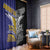 Rugby Niue and Aotearoa Window Curtain Hiapo with Maori Moko Tribal Heritage Tattoos - Polynesian Pride