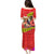 Personalised Hawaii Christmas Family Matching Puletasi Dress and Hawaiian Shirt Hula Girl Hibiscus With Hawaiian Style Tribal Fabric Patchwork LT03 - Polynesian Pride