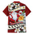 Tahiti Christmas Hawaiian Shirt Tiare Flowers and Pomarea Nigra with Polynesian Pattern LT03 - Polynesian Pride