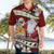 Tahiti Christmas Hawaiian Shirt Tiare Flowers and Pomarea Nigra with Polynesian Pattern LT03 - Polynesian Pride