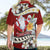 Personalised Tahiti Christmas Hawaiian Shirt Tiare Flowers and Pomarea Nigra with Polynesian Pattern LT03 - Polynesian Pride