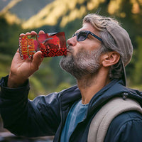 Hawaii KaʻUla Wena ʻIʻiwi 4 in 1 Can Cooler Tumbler With Tropical Plants and 'Ohi'a lehua Kakau Art Tattoo