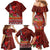 Hawaii KaʻUla Wena ʻIʻiwi Family Matching Mermaid Dress and Hawaiian Shirt With Tropical Plants and 'Ohi'a lehua Kakau Art Tattoo