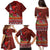 Hawaii KaʻUla Wena ʻIʻiwi Family Matching Puletasi and Hawaiian Shirt With Tropical Plants and 'Ohi'a lehua Kakau Art Tattoo