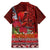 Hawaii KaʻUla Wena ʻIʻiwi Family Matching Puletasi and Hawaiian Shirt With Tropical Plants and 'Ohi'a lehua Kakau Art Tattoo