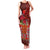 Hawaii KaʻUla Wena ʻIʻiwi Family Matching Tank Maxi Dress and Hawaiian Shirt With Tropical Plants and 'Ohi'a lehua Kakau Art Tattoo