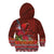 Hawaii KaʻUla Wena ʻIʻiwi Kid Hoodie With Tropical Plants and 'Ohi'a lehua Kakau Art Tattoo