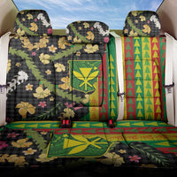 Hawaiian Tropical Plants Lei Back Car Seat Cover Kanaka Maoli Tribal with Palaka Motifs LT03 One Size Multicolor - Polynesian Pride