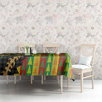 Hawaiian Tropical Plants Lei Tablecloth Kanaka Maoli Tribal with Palaka Motifs LT03 - Polynesian Pride