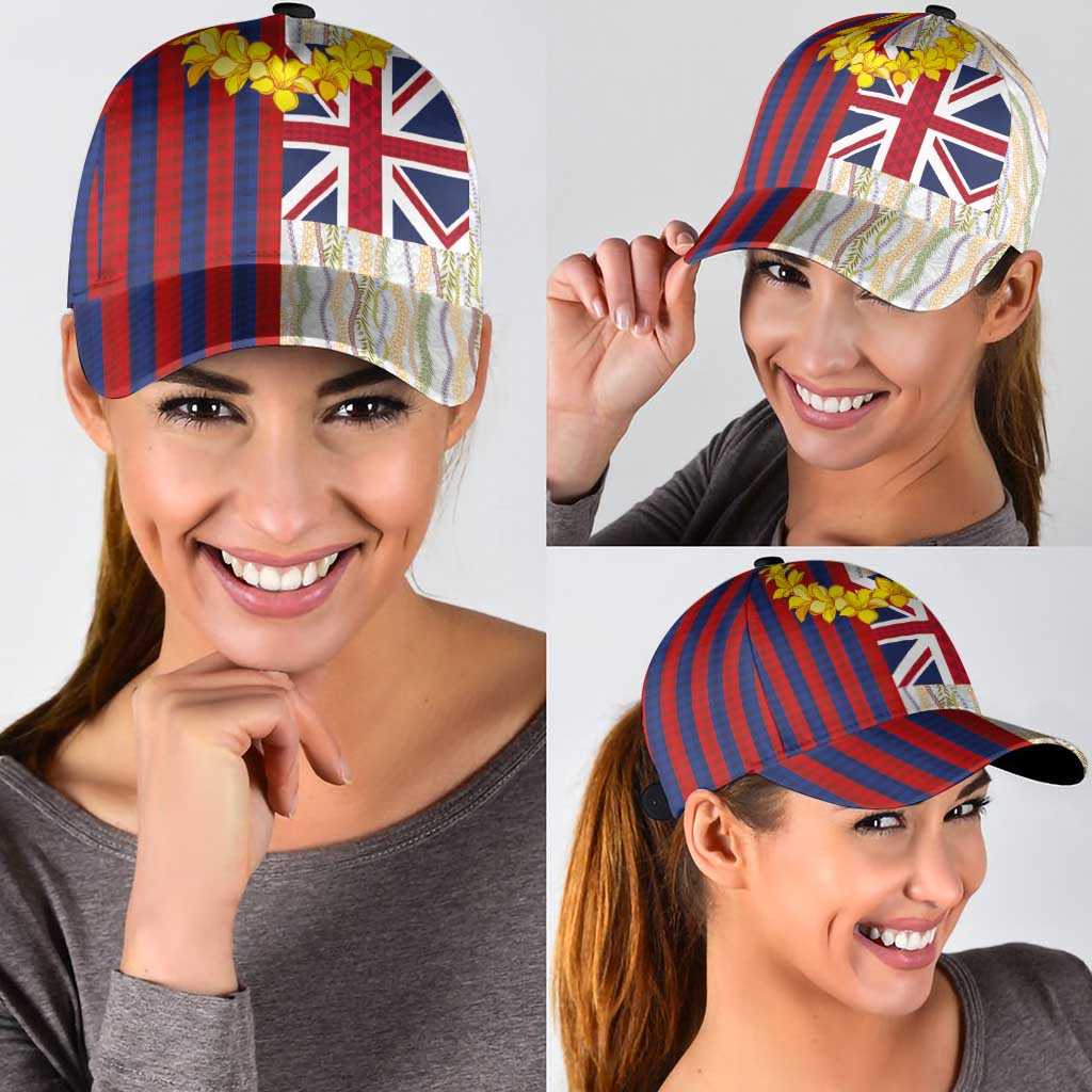 Hawaiian Tropical Plants Lei Classic Cap National Flag Style - Polynesian Pride