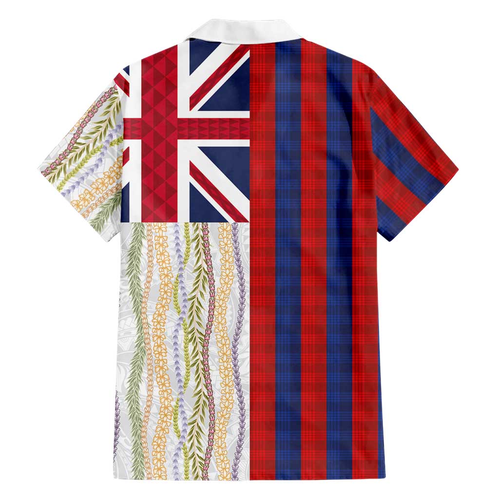 Hawaiian Tropical Plants Lei Family Matching Off Shoulder Maxi Dress and Hawaiian Shirt National Flag Style LT03 - Polynesian Pride