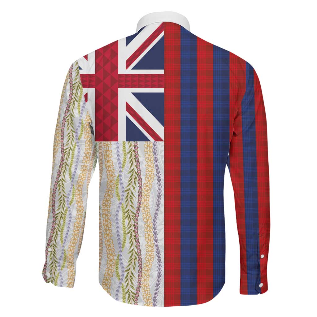 Hawaiian Tropical Plants Lei Family Matching Short Sleeve Bodycon Dress and Hawaiian Shirt National Flag Style LT03 - Polynesian Pride