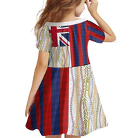 Hawaiian Tropical Plants Lei Family Matching Summer Maxi Dress and Hawaiian Shirt National Flag Style LT03 - Polynesian Pride
