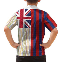 Hawaiian Tropical Plants Lei Hawaiian Shirt National Flag Style - Polynesian Pride