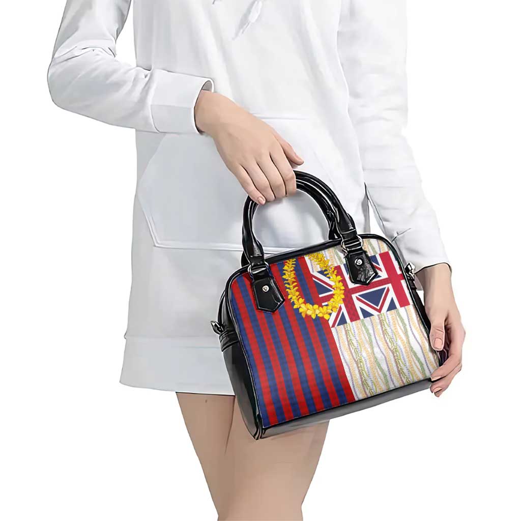 Hawaiian Tropical Plants Lei Shoulder Handbag National Flag Style - Polynesian Pride
