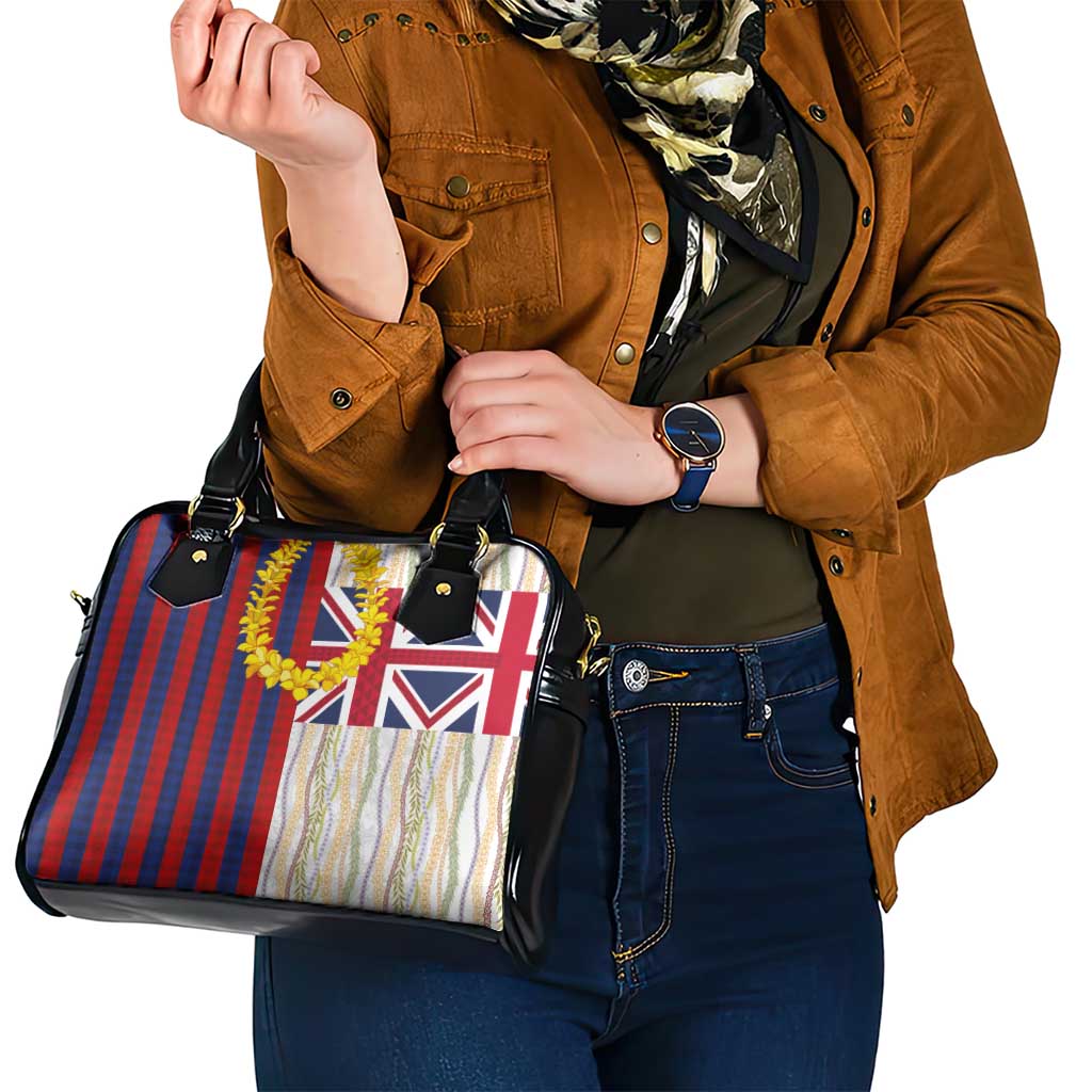 Hawaiian Tropical Plants Lei Shoulder Handbag National Flag Style - Polynesian Pride